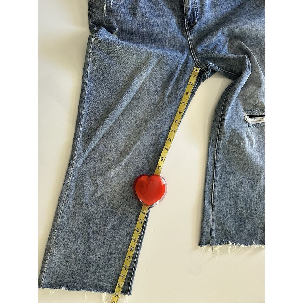Kut From The Kloth Jeans Womens Sz 12 Blue Kelsey High Rise Fab Ab Ankle Flare - Picture 4 of 7